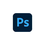 Photoshop circle Photoshop app icon in a white circle