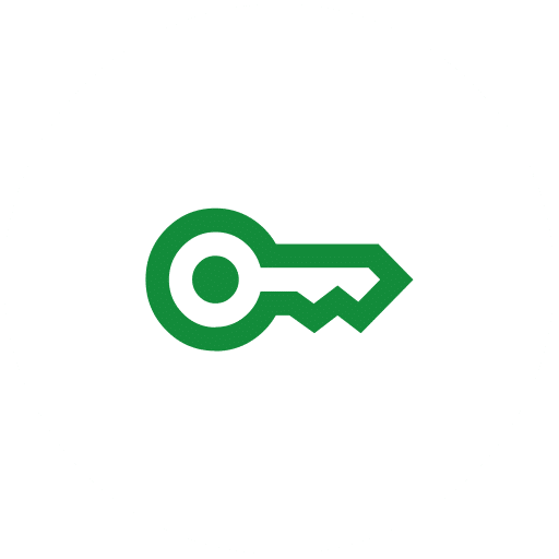 White circle with a grey number 2 in the middle